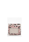 Guess Abey SLG Snake Print Mini Wallet, Pink Python