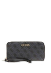 Guess Alby Large Zip Around Wallet, Grey & Charcoal