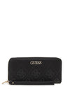 Guess Amara Zip Around Wallet, Black
