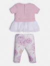 Guess Baby Girl Top and Legging Set, Pink