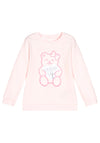 Guess Baby Girl Teddy Motif Sweatshirt, Pink