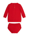 Guess Baby Girl Jumper Dress and Knicker Set, Red