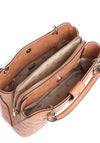 Guess Carlson Medium 4G Logo Bag, Cognac