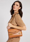 Guess Zadie Envelope Crossbody Bag, Cognac