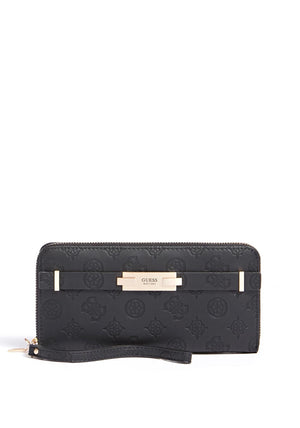 Guess Bea Embossed Logo Wallet, Black