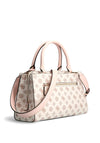 Guess Briana Girlfriend Satchel Bag, Cream & Pink