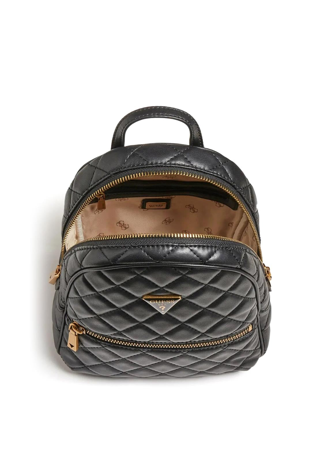 Guess Cessily Quilted Backpack, Black