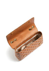 Guess Cessily Quilted Crossbody Bag, Cognac