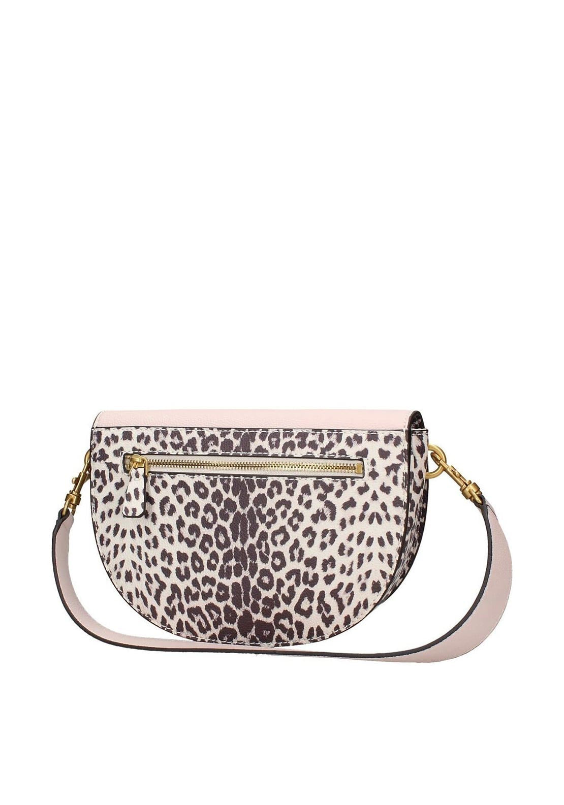Guess Danna Saddle Bag, Leopard Print & Pink
