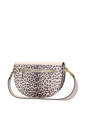 Guess Danna Saddle Bag, Leopard Print & Pink