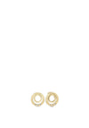 Guess Crystal Circle Stud Earrings, Gold