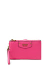 Guess Eco Brenton Dual Zip Wallet, Bright Pink