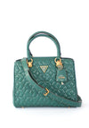 Guess Elenia Quilted Satchel, Forest