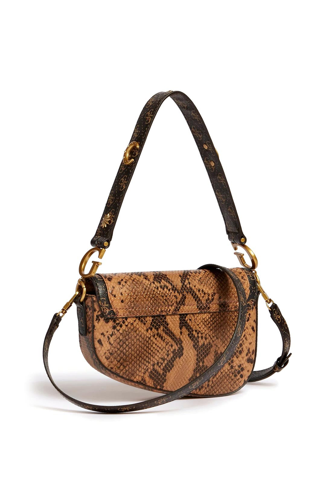 Guess G Dream Python Print Shoulder Bag, Brown