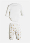Guess Baby Two Piece Body and Pant Gift Box, Ivory