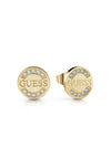 Guess Uptown Chic Crystal Earrings, Gold