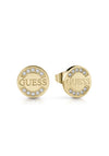 Guess Uptown Chic Crystal Earrings, Gold