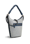 Guess Hassie Hobo Bag, Navy & White