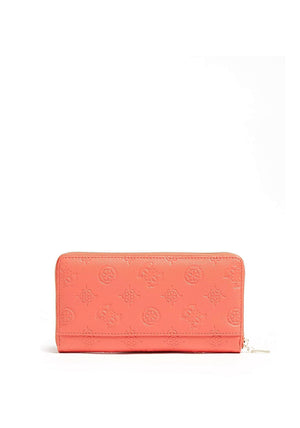 Guess Helaina Zip Around Wallet, Papaya