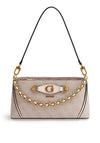 Guess Izzy 4g Logo Shoulder Bag, Stone
