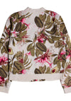 Guess Floral Print Bomber Jacket, Green