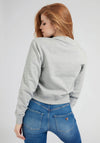 Guess Womens Karida Icon Logo Sweatshirt, Grey