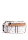 Guess Kasinta Multi Way Crossbody Bag, White & Caramel