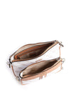 Guess Kasinta Multi Way Crossbody Bag, White & Caramel