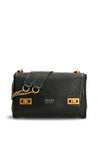 Guess Katey Flapover Cross Body Bag, Black