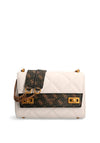 Guess Katey Quilted Crossbody Bag, White Multi