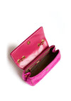 Guess Kimi Velvet Crossbody bag, Fuchsia