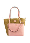 Guess Luca Woven Shopper Bag, Pink