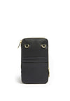 Guess Saffiano Phone Holder Mini Crossbody, Black