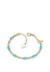 Guess Pop Links Bracelet, God & Blue