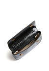 Guess Raffie Croc Print Crossbody Bag, Black