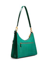 Guess Raffie Croc Print Shoulder Bag, Green