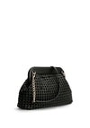 Guess Sicilia Large Braided Clutch Bag, Black