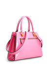 Guess Stephi Croc Print Girlfriend Satchel Bag, Rose