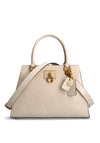 Guess Stephi Croc Print Girlfriend Satchel Bag, Stone