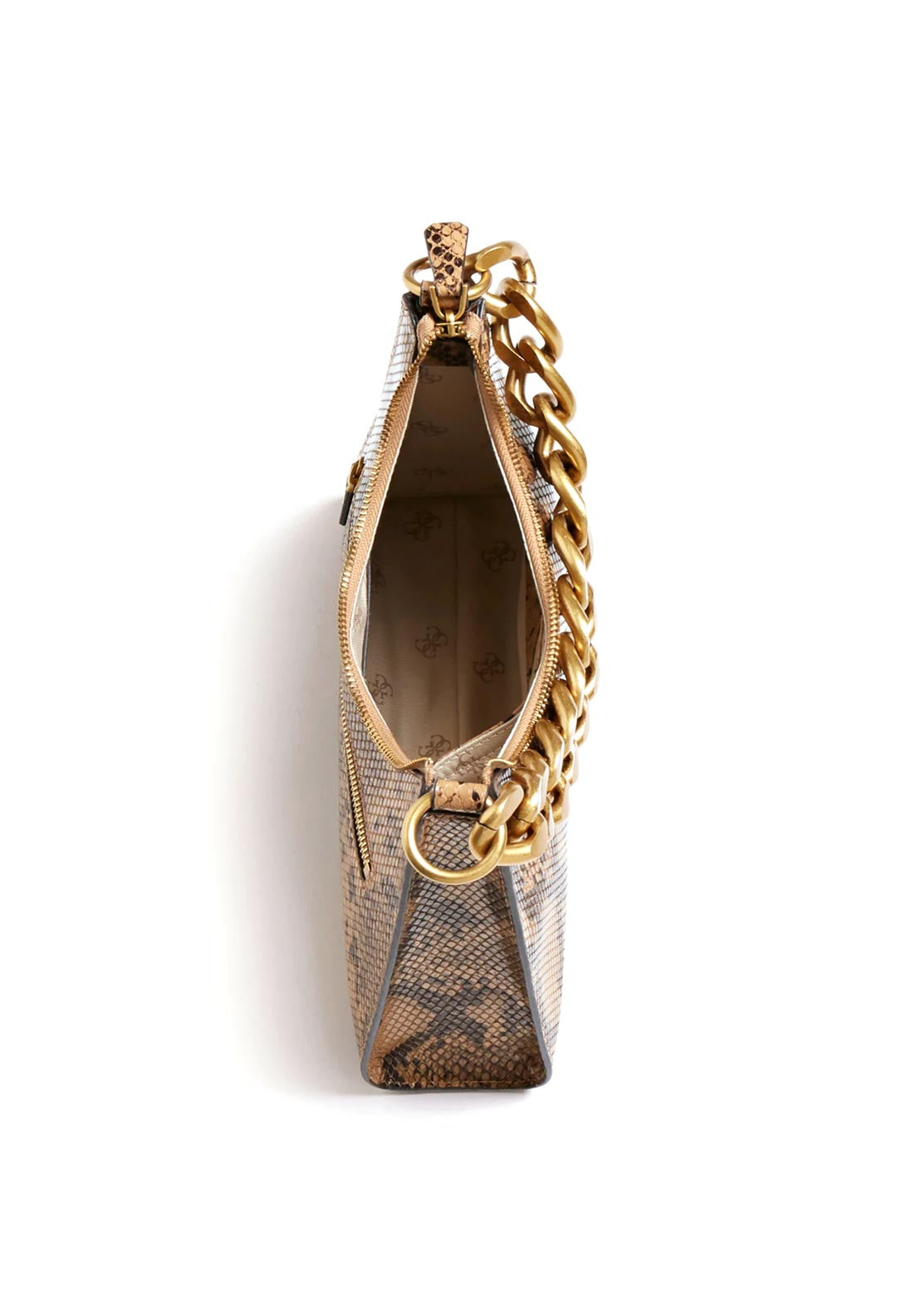 Guess Tullia Python Print Hobo Bag, Brown