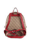 Guess Vikky 4g Logo Backpack, Latte & Red