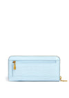 Guess Laurel Faux Croc Zip Around Wallet, Pale Cloud