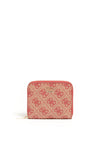 Guess Zadie 4G Logo Print Zip Around Mini Wallet, Roman Red