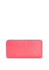 Guess Kobo Quilted 4G Logo Zip Around Wallet, Watermelon