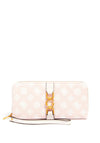 Guess Briana Large Zip Around Wallet, Pink Logo