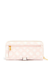 Guess Briana Large Zip Around Wallet, Pink Logo