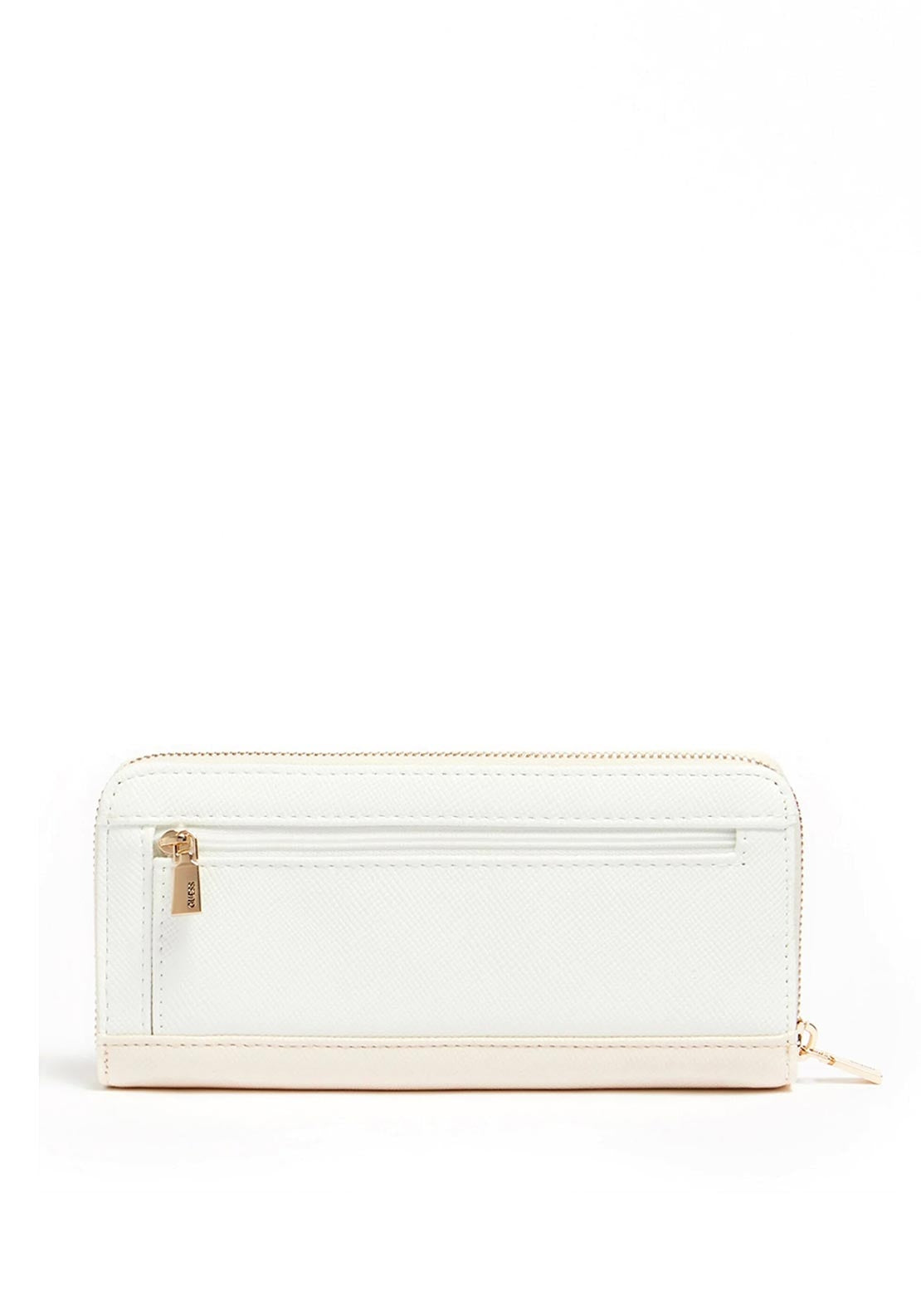 Guess Laurel Zip Around Wallet, White Multi