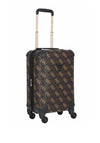 Guess Berta 4G Logo 4-wheel 18″ Spinner Suitcase, Brown