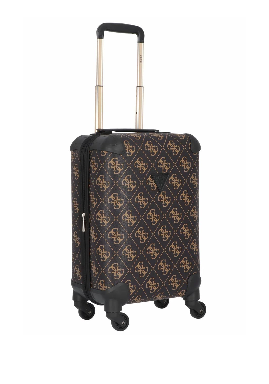 Guess Berta 4G Logo 4-wheel 18″ Spinner Suitcase, Brown