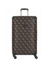 Guess Berta 4G Logo 4-wheel 28” Spinner Suitcase, Brown